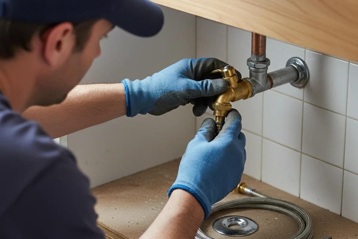Shutoff valve and fitting work during Emergency Plumbing in Birdsboro